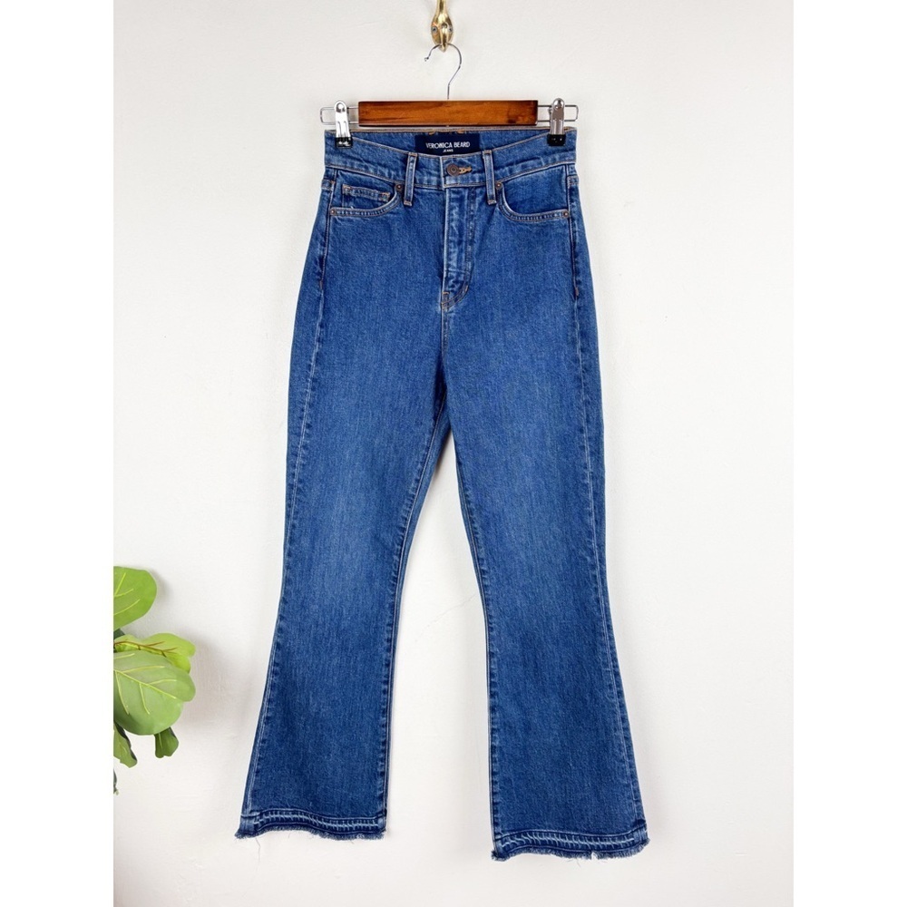 Veronica Beard Carson Thriller Ankle Flare Jean Sz 25 - Picture 3 of 12